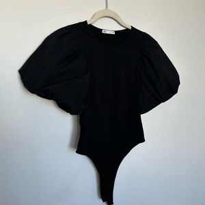 Puff sleeve bodysuit